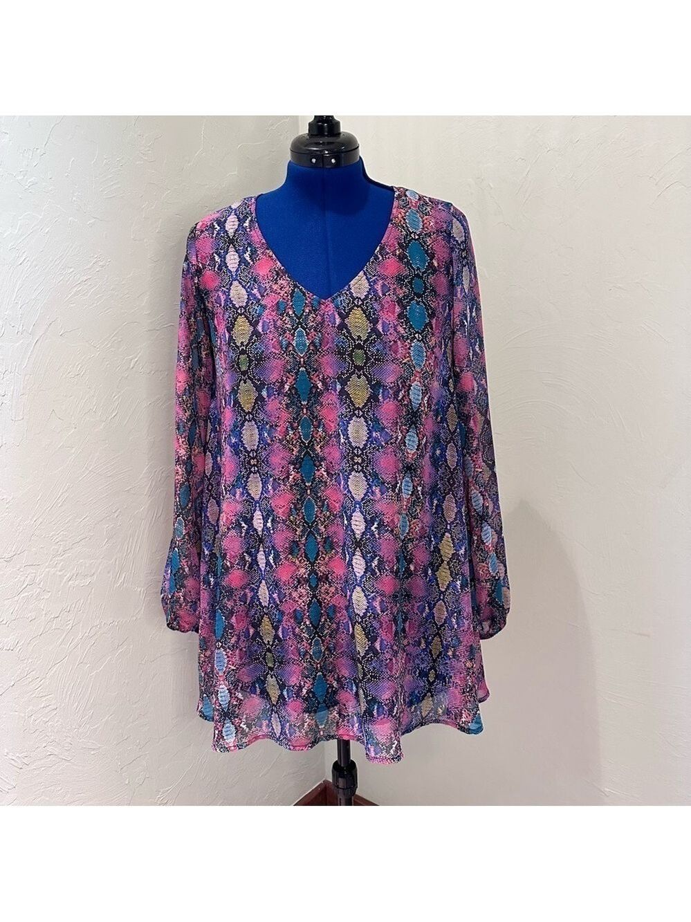 Show Me Your MuMu Multicolored Snake Skin Minidress
